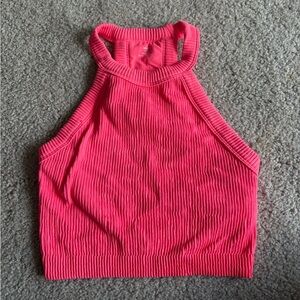 Aerie Women's workout active wear athletic Ribbed Racerback Tank Top size small
